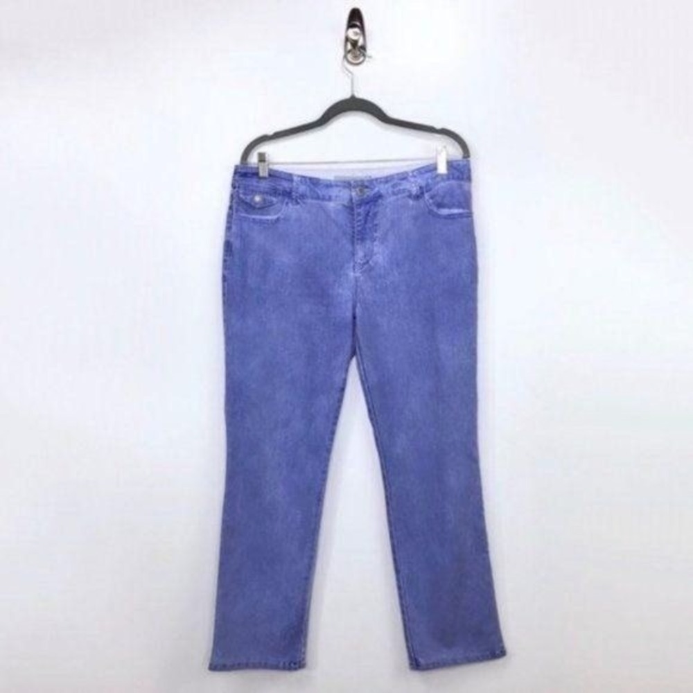 CHICO's Platinum‎ Denim Straight Leg Jeans 12